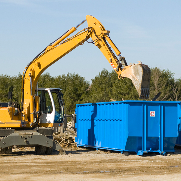 what are the rental fees for a residential dumpster in Green Level North Carolina